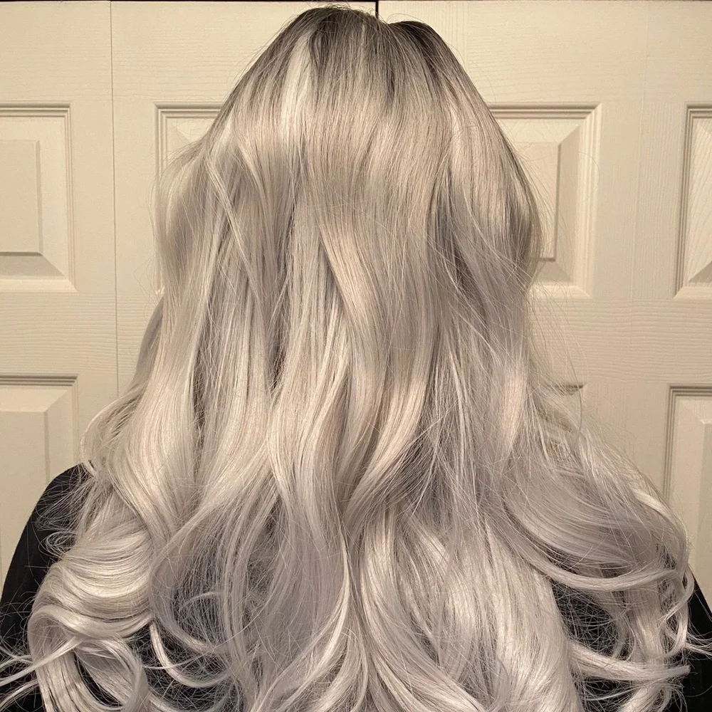 Synthetic Ombré Long Wavy Natural Looking Heat Resistant Wig